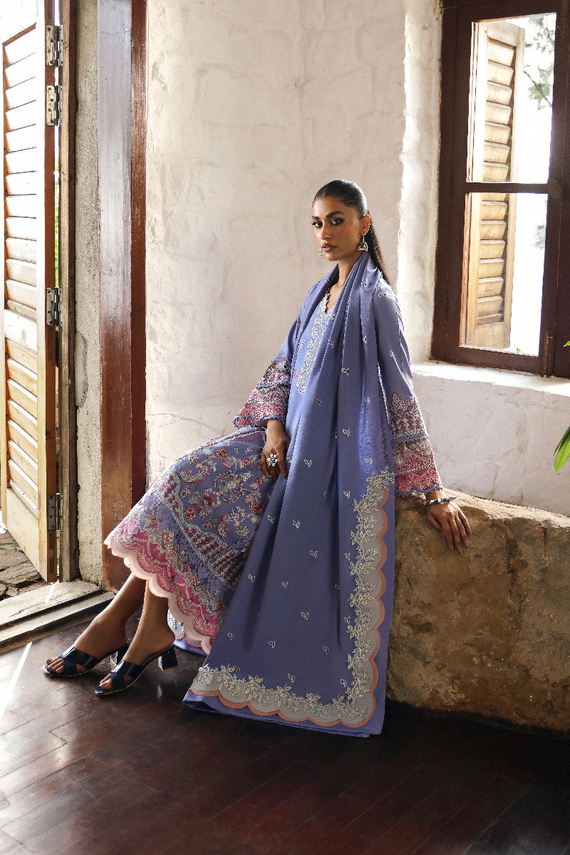 Qalamkar | Qlinekari Linen Collection | LM-09 LORNA by Qalamkar - Designer Dress - Type: Luxury - Available at Libayah - 100% Original