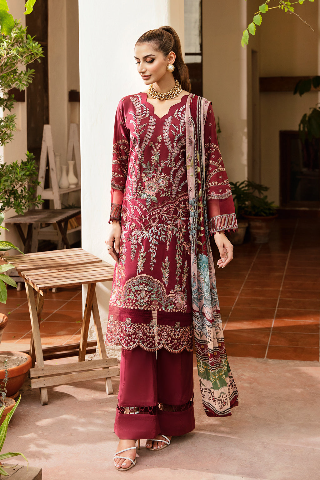 Ramsha | Luxury Lawn 24 | Y-801 by Ramsha - Designer Dress - Type: Ladies Clothes - Available at Libayah - 100% Original