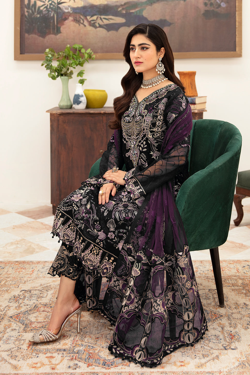 Ramsha | Minhal Organza Collection | M-1006 by Ramsha - Designer Dress - Type: Ladies Clothes - Available at Libayah - 100% Original