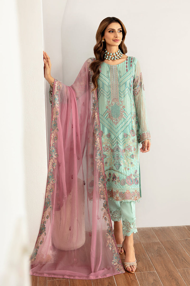 Ramsha | Rangoon Chiffon Collection 24 |D-1107 by Ramsha - Designer Dress - Type: Ladies Clothes - Available at Libayah - 100% Original