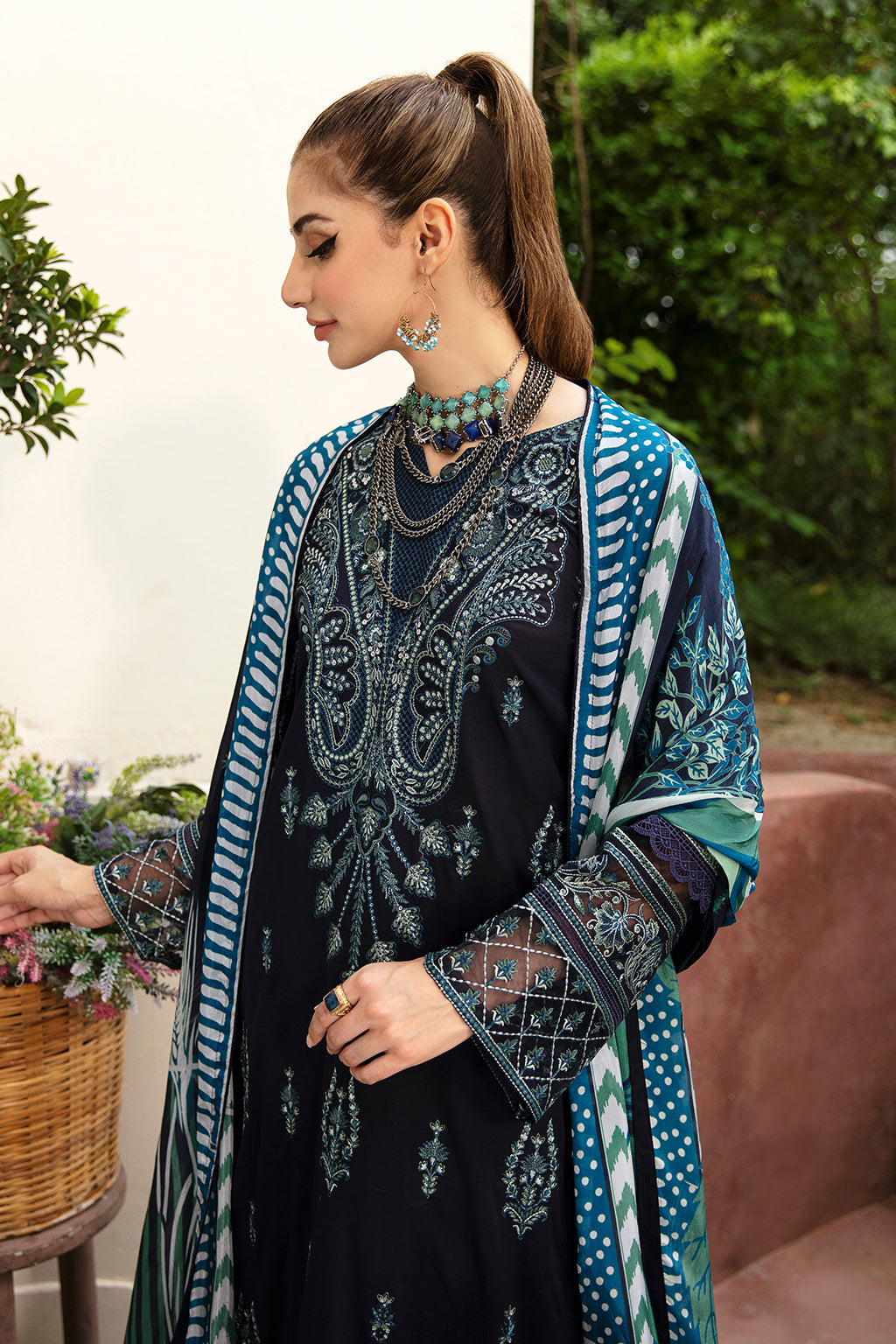Ramsha | Luxury Lawn 24 | Y-803 by Ramsha - Designer Dress - Type: Ladies Clothes - Available at Libayah - 100% Original