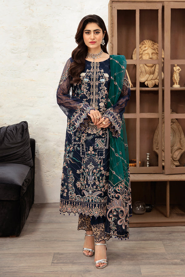 Ramsha | Minhal Organza Collection | M-1009 by Ramsha - Designer Dress - Type: Ladies Clothes - Available at Libayah - 100% Original