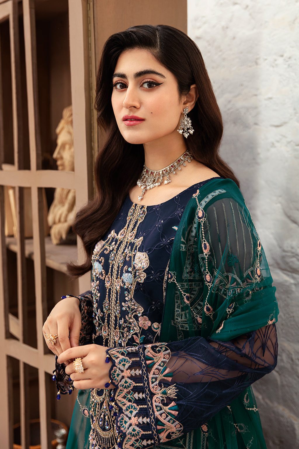 Ramsha | Minhal Organza Collection | M-1009 by Ramsha - Designer Dress - Type: Ladies Clothes - Available at Libayah - 100% Original