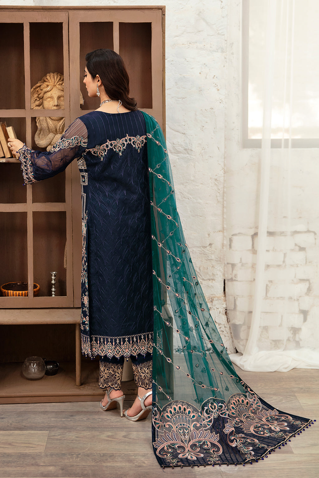 Ramsha | Minhal Organza Collection | M-1009 by Ramsha - Designer Dress - Type: Ladies Clothes - Available at Libayah - 100% Original