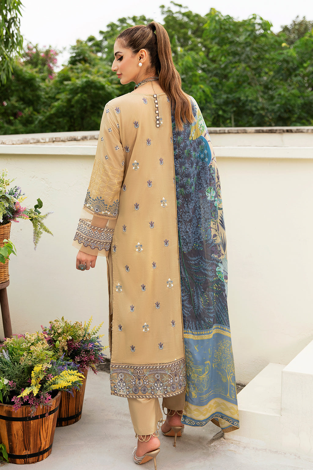 Ramsha | Luxury Lawn 24 | Y-802 by Ramsha - Designer Dress - Type: Ladies Clothes - Available at Libayah - 100% Original
