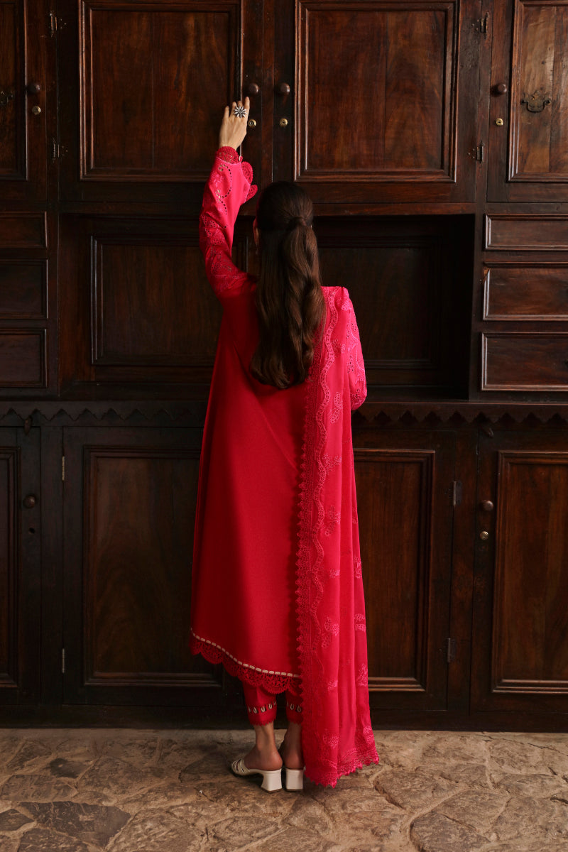 Qalamkar | Qlinekari Linen Collection | LM-07 NEESA by Qalamkar - Designer Dress - Type: Luxury - Available at Libayah - 100% Original