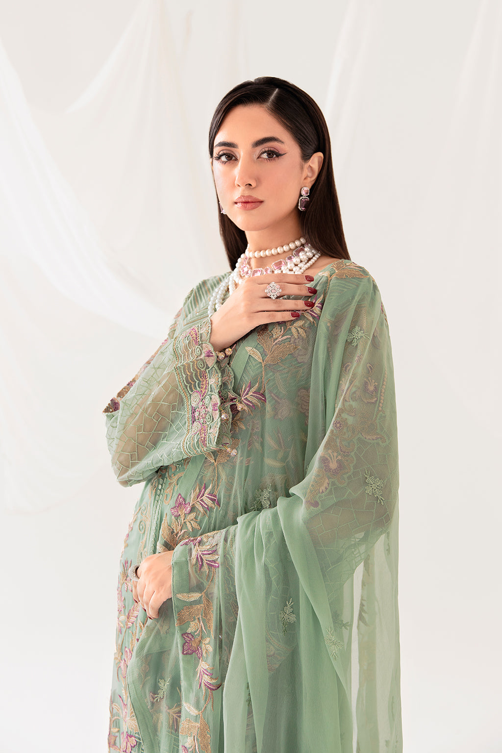 Ramsha | Rangoon Chiffon Collection 24 | D-1003 by Ramsha - Designer Dress - Type: Ladies Clothes - Available at Libayah - 100% Original