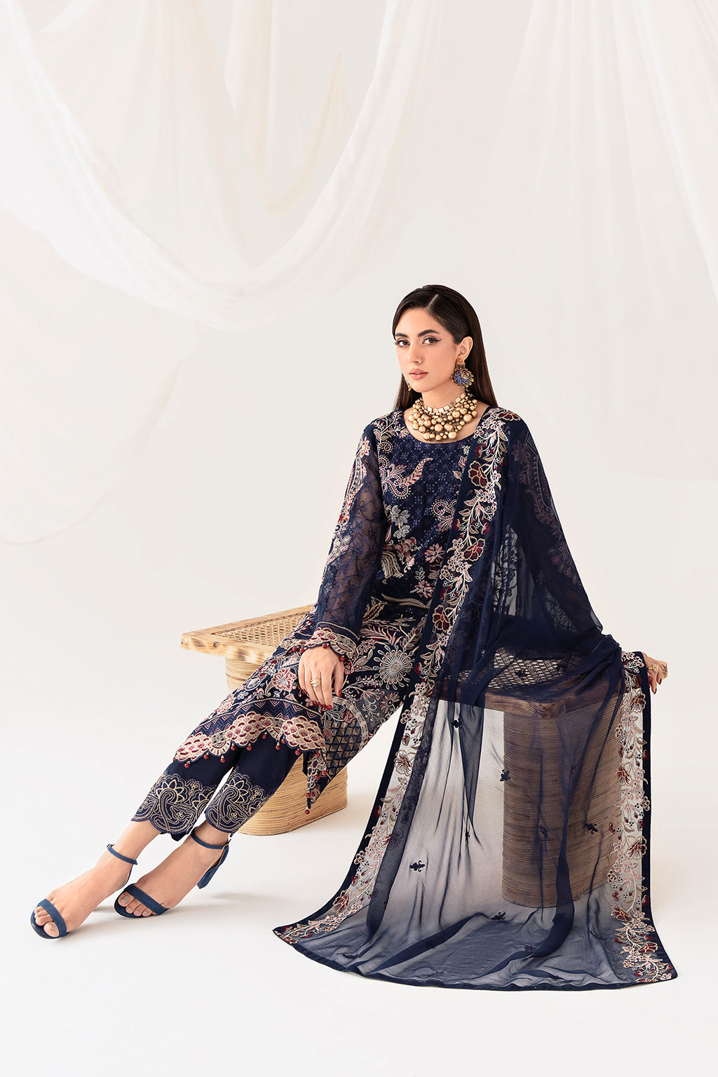 Ramsha | Rangoon Chiffon Collection 24 | D-1011 by Ramsha - Designer Dress - Type: Ladies Clothes - Available at Libayah - 100% Original