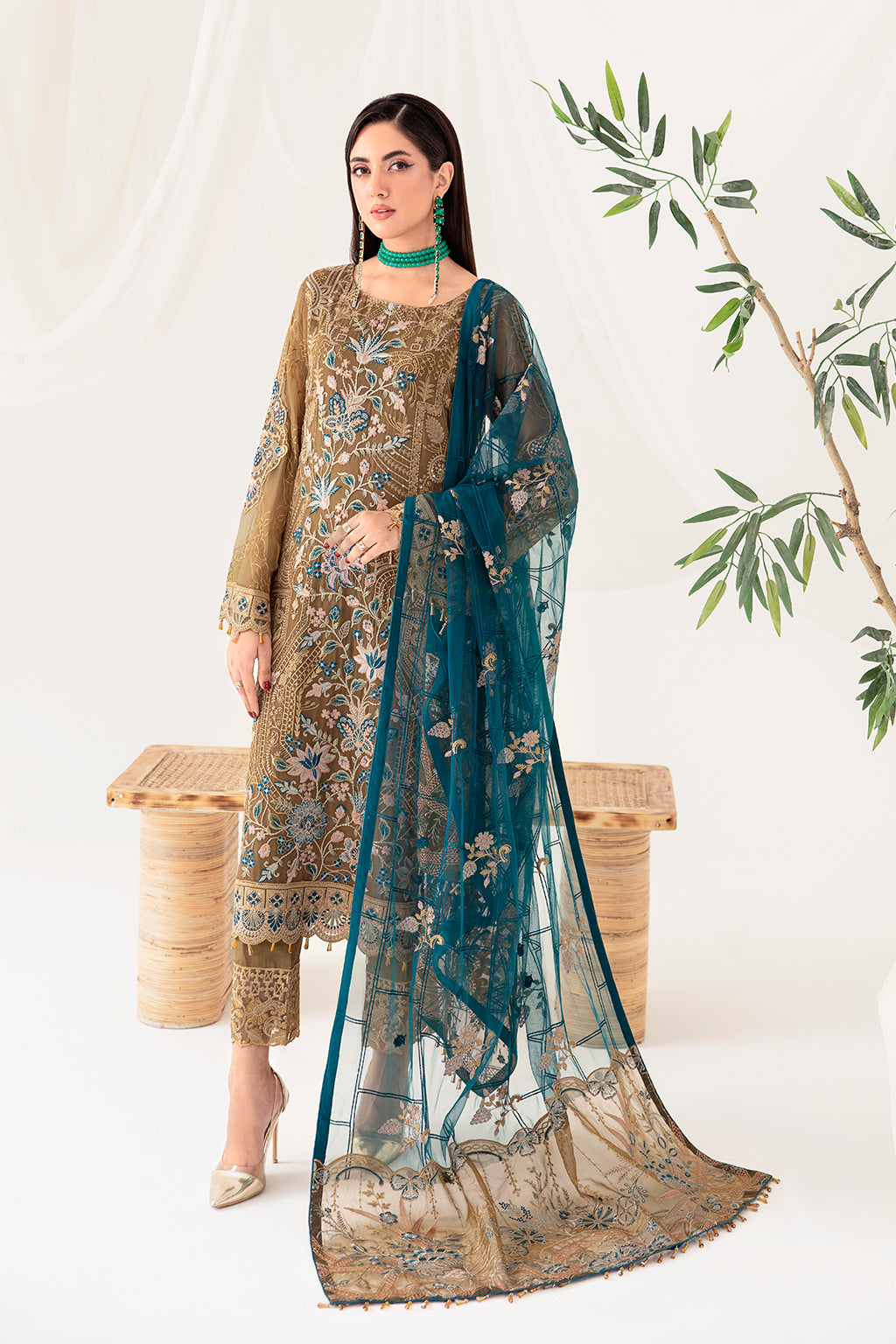 Ramsha | Rangoon Chiffon Collection 24 | D-1012 by Ramsha - Designer Dress - Type: Ladies Clothes - Available at Libayah - 100% Original
