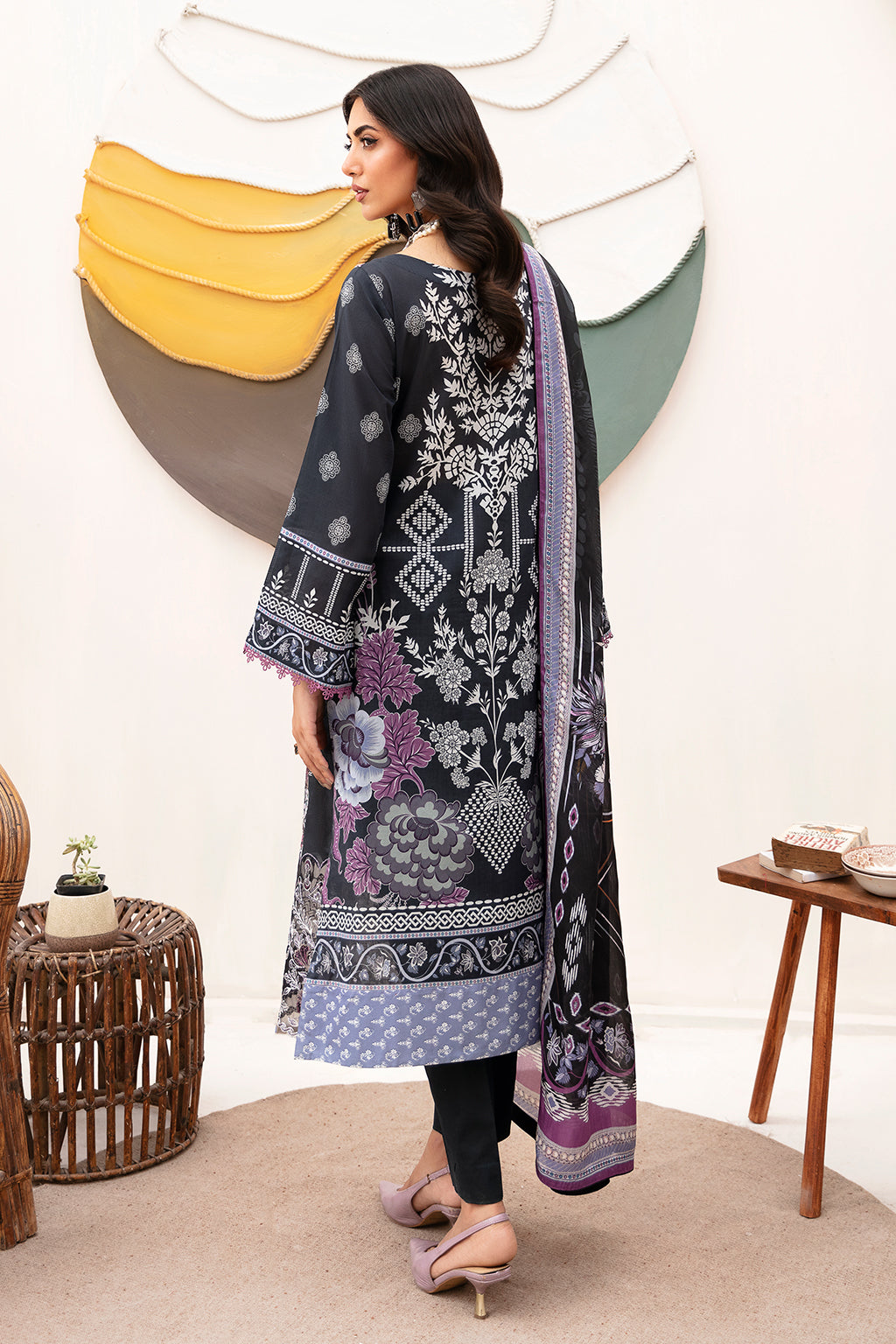 Ramsha | Mashaal Luxury Lawn | L-1102 by Ramsha - Designer Dress - Type: Ladies Clothes - Available at Libayah - 100% Original