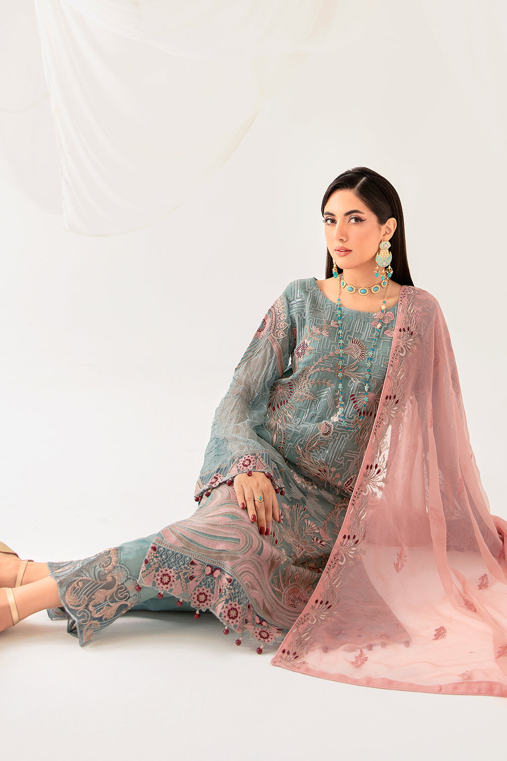 Ramsha | Rangoon Chiffon Collection 24 | D-1010 by Ramsha - Designer Dress - Type: Ladies Clothes - Available at Libayah - 100% Original
