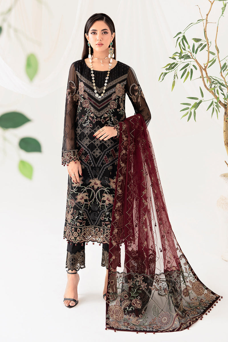 Ramsha | Rangoon Chiffon Collection 24 | D-1008 by Ramsha - Designer Dress - Type: Ladies Clothes - Available at Libayah - 100% Original