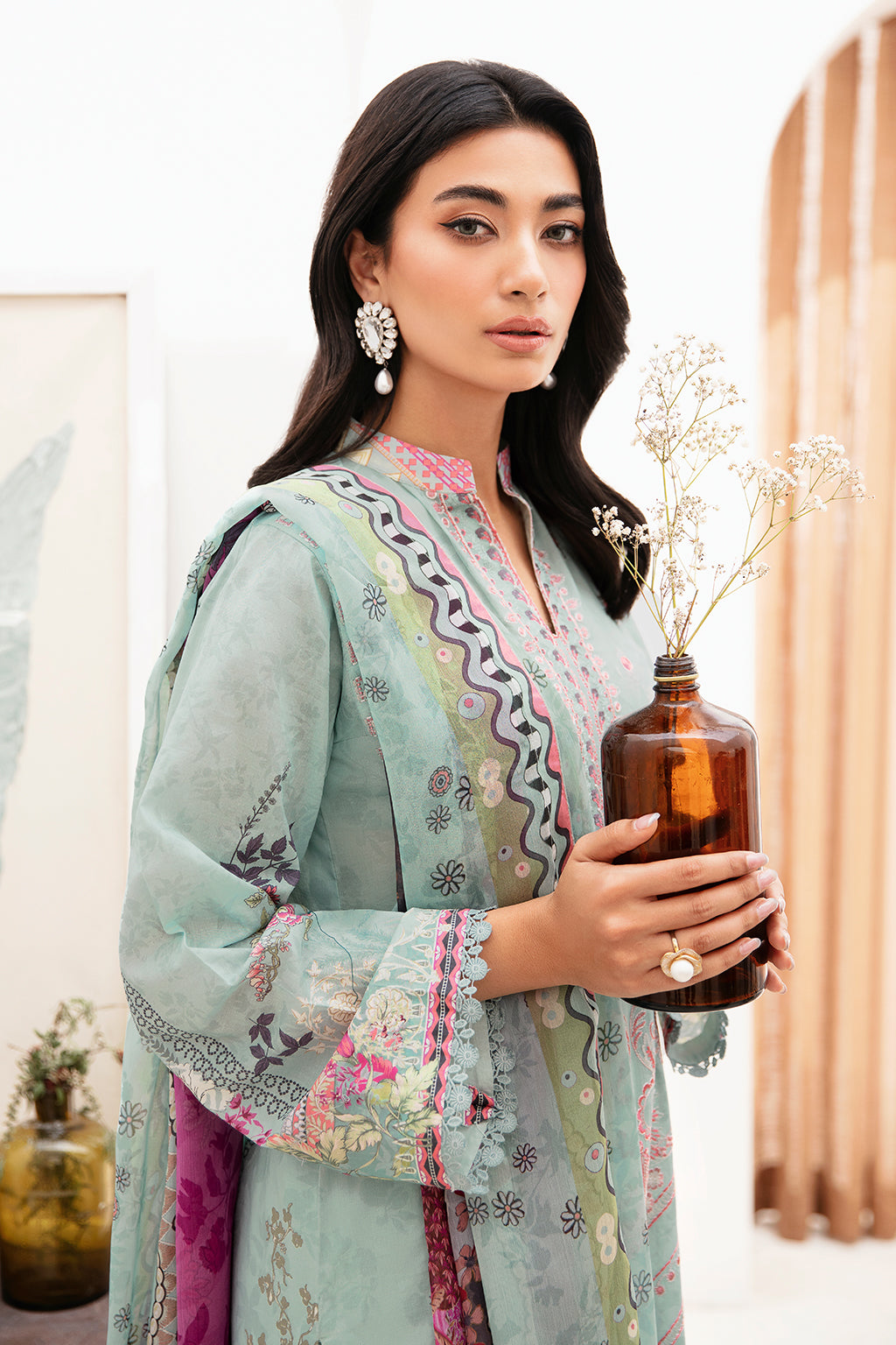 Ramsha | Mashaal Luxury Lawn | L-1110 by Ramsha - Designer Dress - Type: Ladies Clothes - Available at Libayah - 100% Original