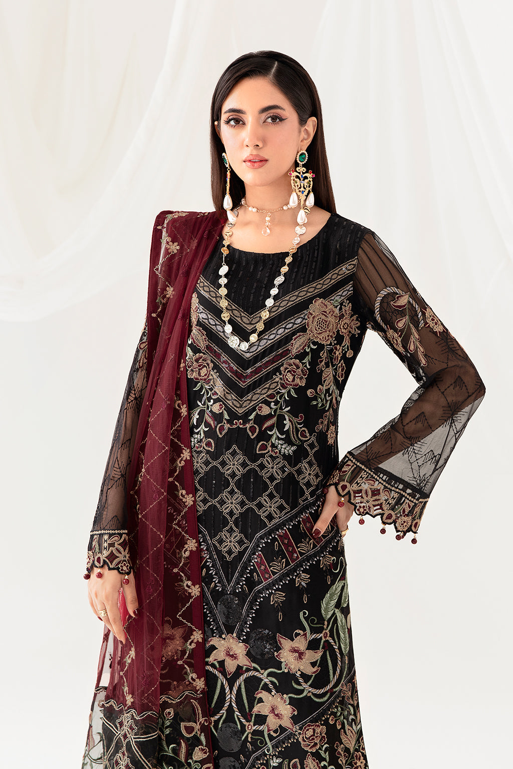 Ramsha | Rangoon Chiffon Collection 24 | D-1008 by Ramsha - Designer Dress - Type: Ladies Clothes - Available at Libayah - 100% Original