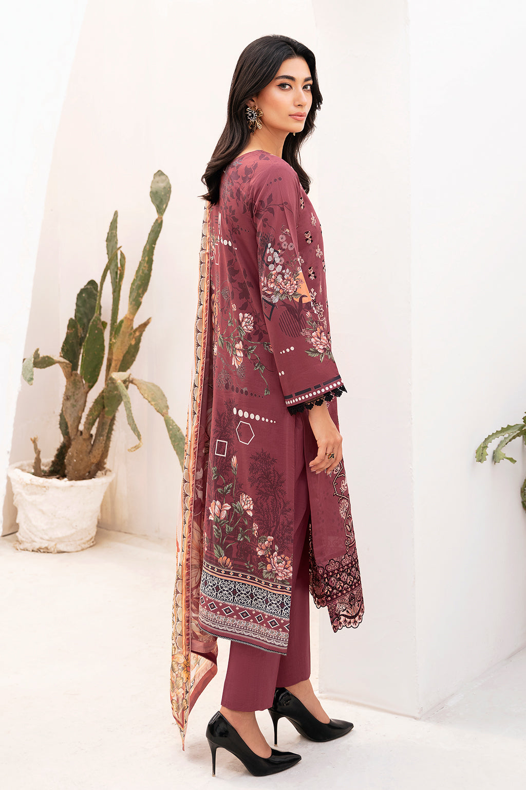 Ramsha | Mashaal Luxury Lawn | L-1108 by Ramsha - Designer Dress - Type: Ladies Clothes - Available at Libayah - 100% Original