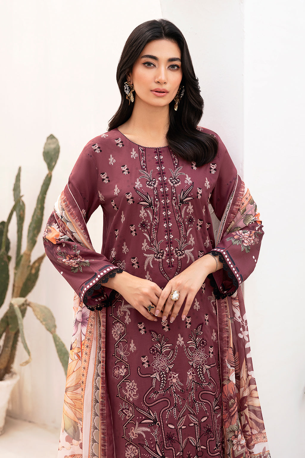 Ramsha | Mashaal Luxury Lawn | L-1108 by Ramsha - Designer Dress - Type: Ladies Clothes - Available at Libayah - 100% Original