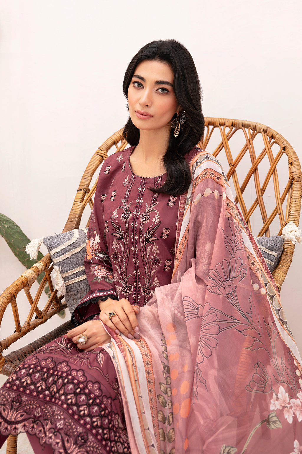 Ramsha | Mashaal Luxury Lawn | L-1108 by Ramsha - Designer Dress - Type: Ladies Clothes - Available at Libayah - 100% Original