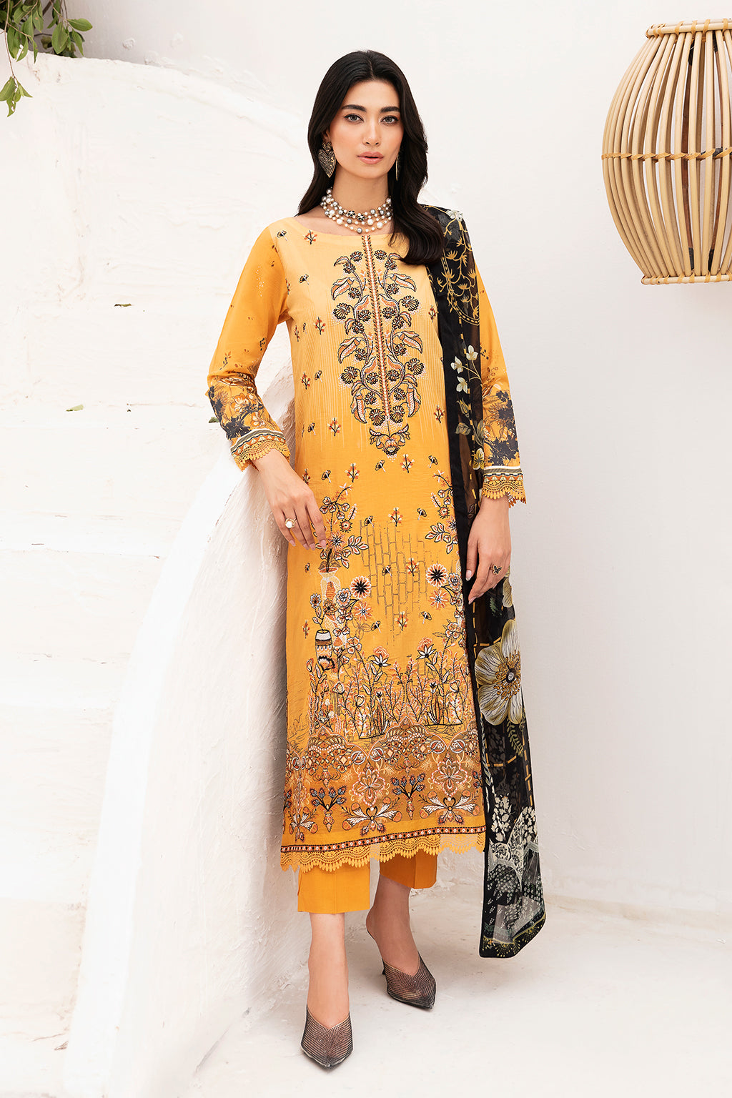 Ramsha | Mashaal Luxury Lawn | L-1111 by Ramsha - Designer Dress - Type: Ladies Clothes - Available at Libayah - 100% Original