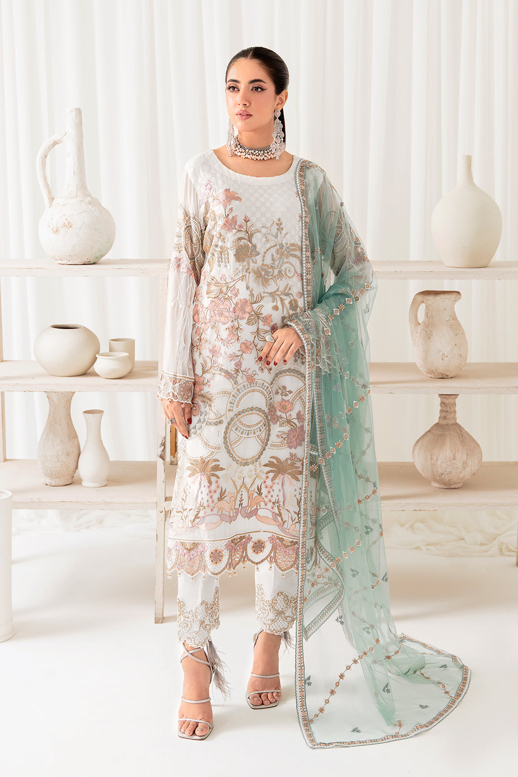 Ramsha | Rangoon Chiffon Collection 24 | D-1005 by Ramsha - Designer Dress - Type: Ladies Clothes - Available at Libayah - 100% Original