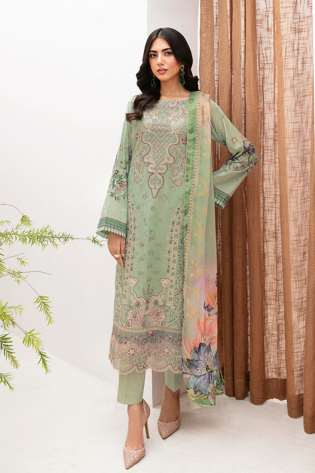 Ramsha | Mashaal Luxury Lawn | L-1101 by Ramsha - Designer Dress - Type: Ladies Clothes - Available at Libayah - 100% Original