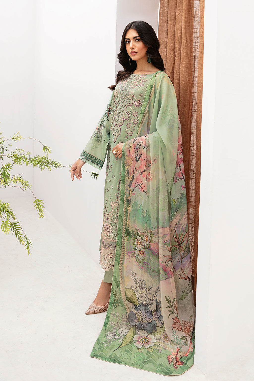 Ramsha | Mashaal Luxury Lawn | L-1101 by Ramsha - Designer Dress - Type: Ladies Clothes - Available at Libayah - 100% Original