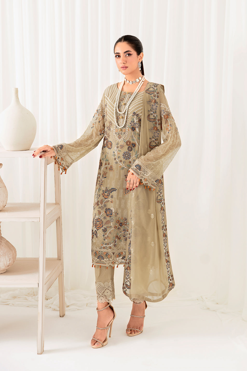 Ramsha | Rangoon Chiffon Collection 24 | D-1001 by Ramsha - Designer Dress - Type: Ladies Clothes - Available at Libayah - 100% Original
