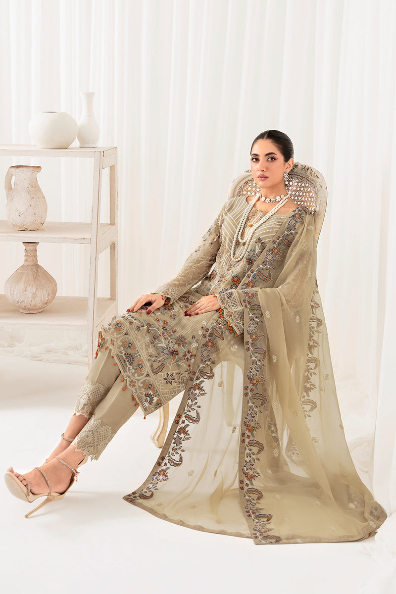 Ramsha | Rangoon Chiffon Collection 24 | D-1001 by Ramsha - Designer Dress - Type: Ladies Clothes - Available at Libayah - 100% Original
