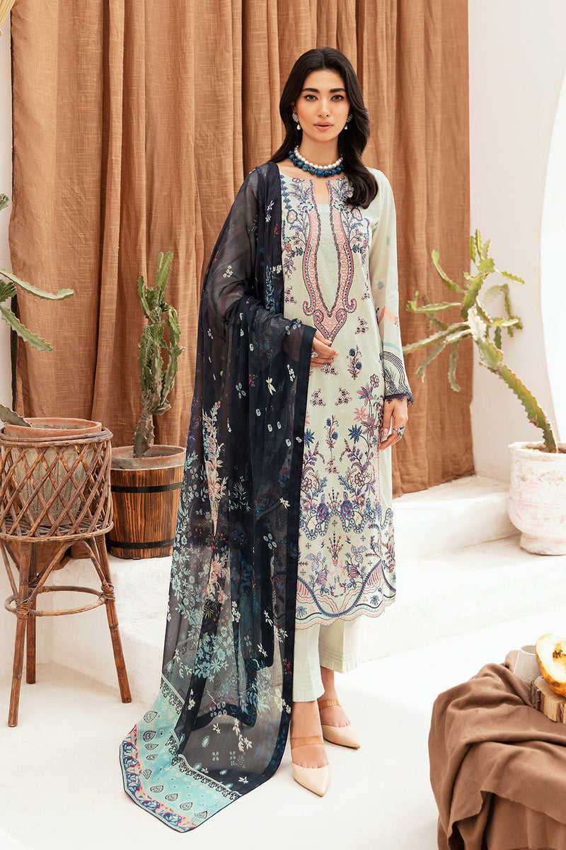 Ramsha | Mashaal Luxury Lawn | L-1107 by Ramsha - Designer Dress - Type: Ladies Clothes - Available at Libayah - 100% Original