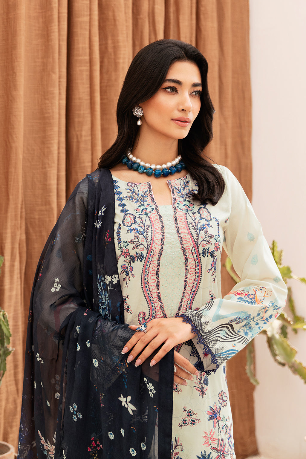 Ramsha | Mashaal Luxury Lawn | L-1107 by Ramsha - Designer Dress - Type: Ladies Clothes - Available at Libayah - 100% Original