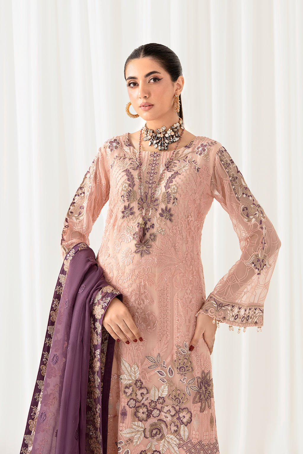 Ramsha | Rangoon Chiffon Collection 24 | D-1007 by Ramsha - Designer Dress - Type: Ladies Clothes - Available at Libayah - 100% Original