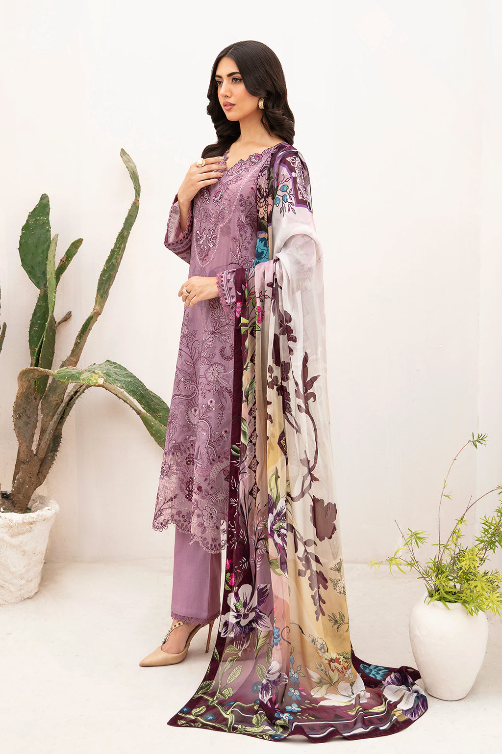 Ramsha | Mashaal Luxury Lawn | L-1103 by Ramsha - Designer Dress - Type: Ladies Clothes - Available at Libayah - 100% Original