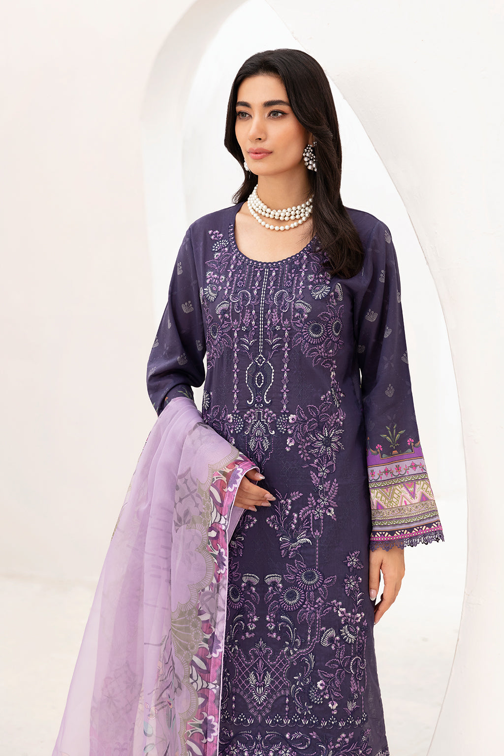 Ramsha | Mashaal Luxury Lawn | L-1105 by Ramsha - Designer Dress - Type: Ladies Clothes - Available at Libayah - 100% Original