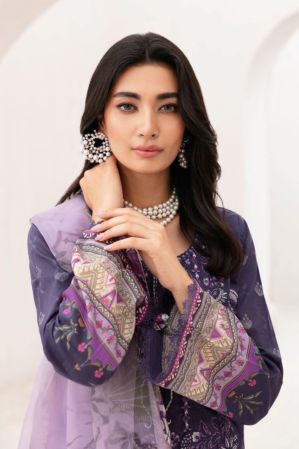 Ramsha | Mashaal Luxury Lawn | L-1105 by Ramsha - Designer Dress - Type: Ladies Clothes - Available at Libayah - 100% Original