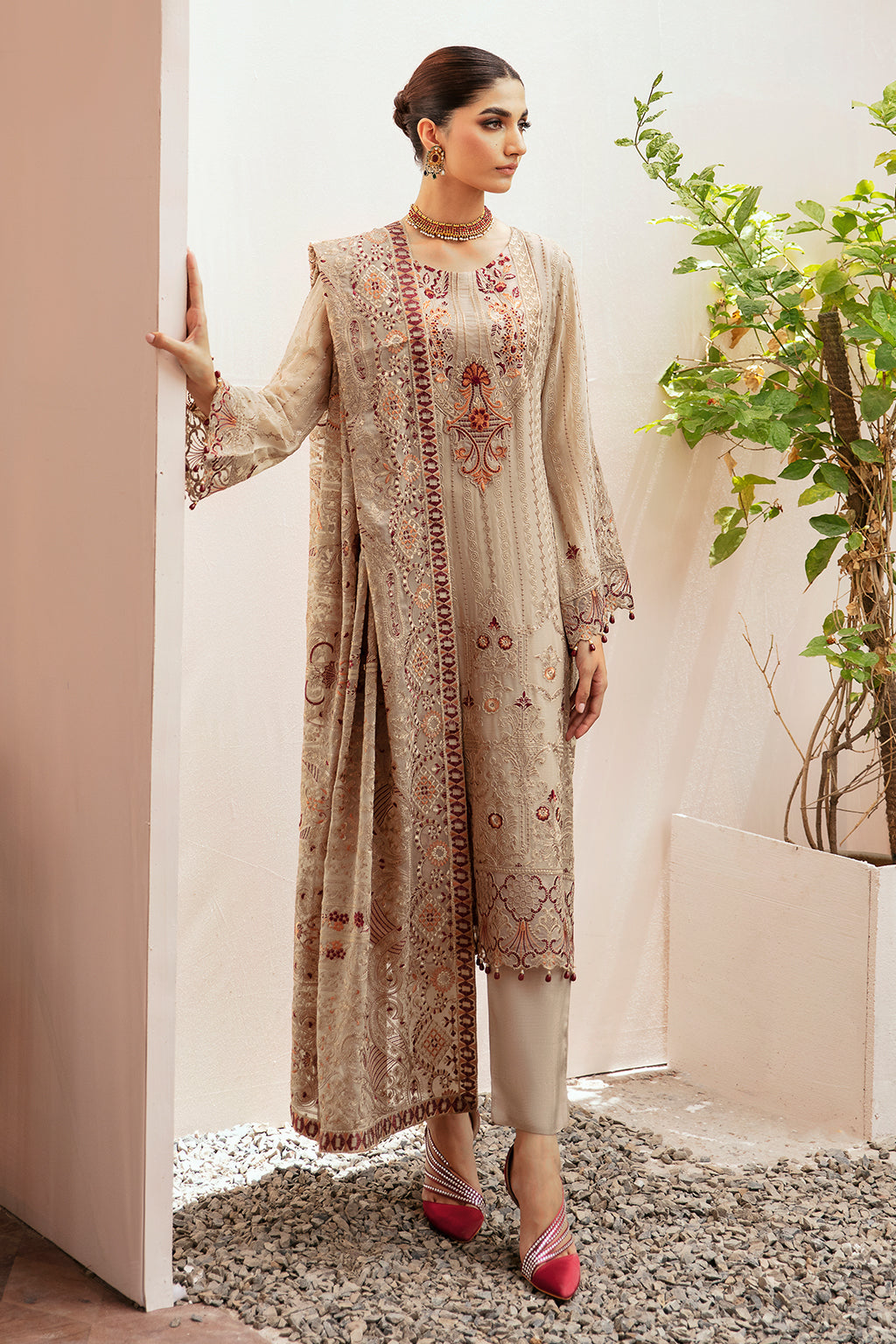 Ramsha | Weightless Chiffon 24 | K-206 by Ramsha - Designer Dress - Type: Ladies Clothes - Available at Libayah - 100% Original