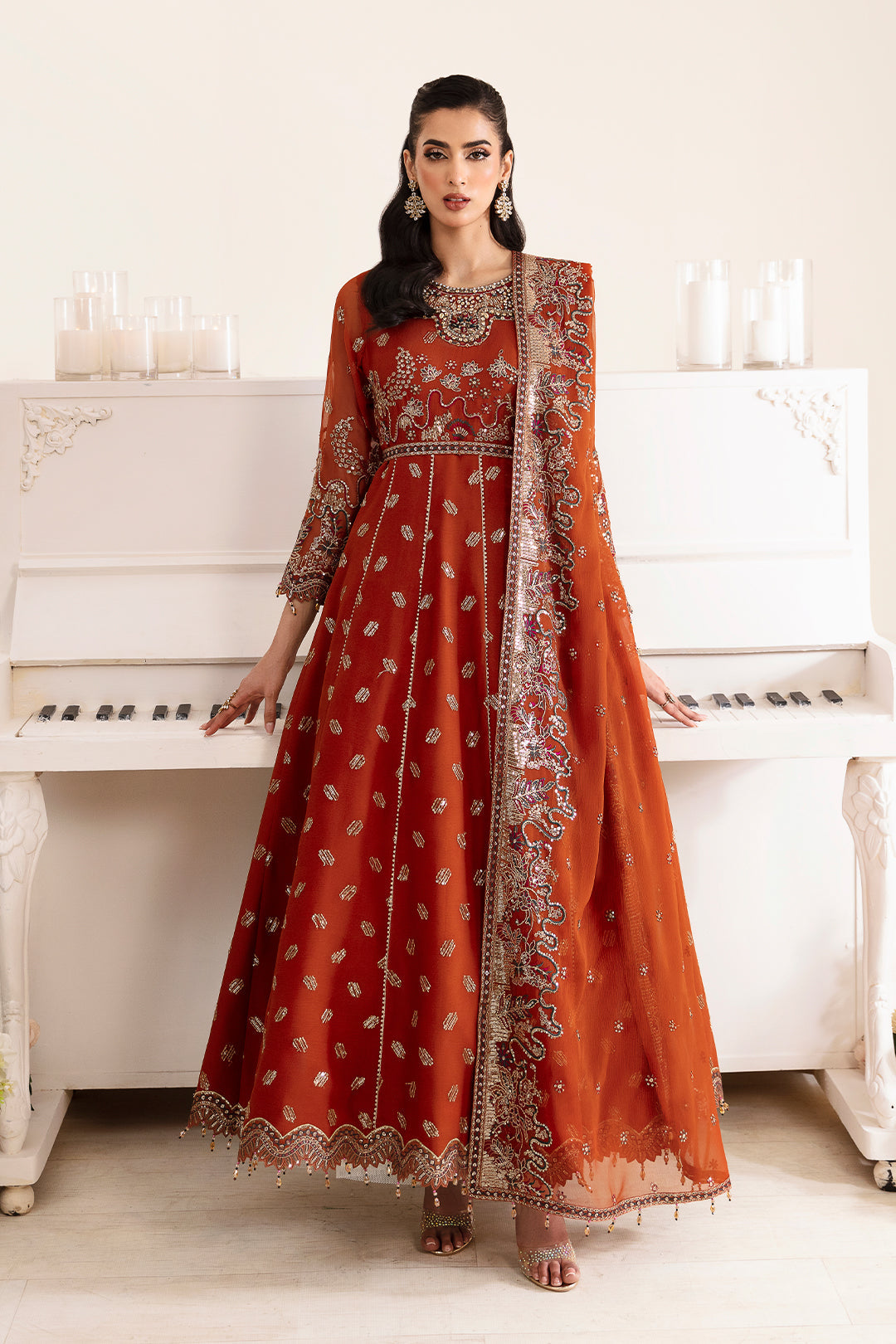 Alizeh | Reena Wedding Edits | AF-HM-4014-RUSTIC by Alizeh - Designer Dress - Type: Ladies Clothes - Available at Libayah - 100% Original