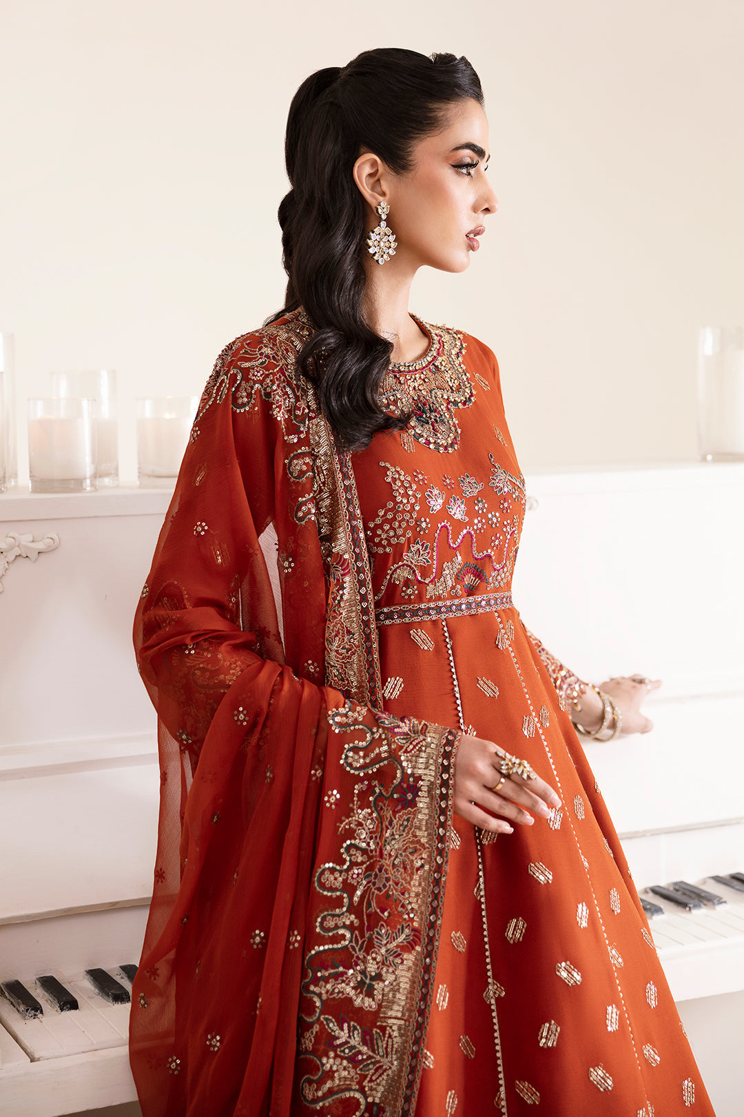 Alizeh | Reena Wedding Edits | AF-HM-4014-RUSTIC by Alizeh - Designer Dress - Type: Ladies Clothes - Available at Libayah - 100% Original
