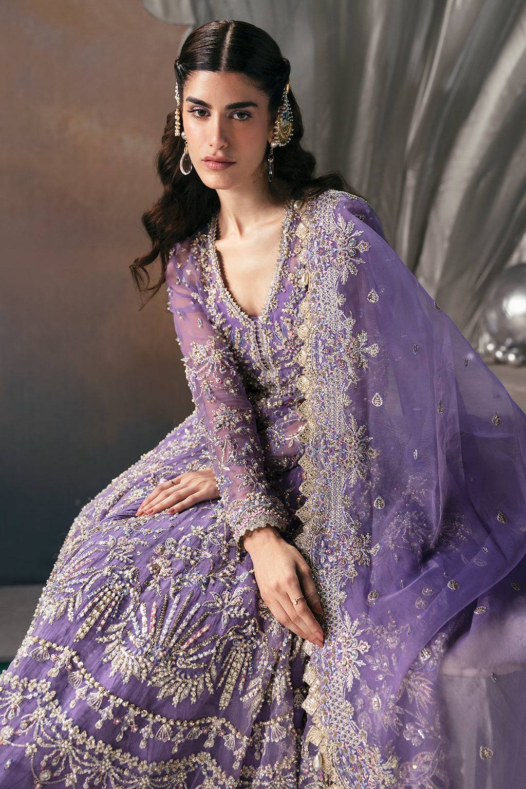 Afrozeh | Wild Flower Bloom Luxury Formals | Eloah by Afrozeh - Designer Dress  - Type : Ladies Clothes - Available at Libayah - 100% Original 