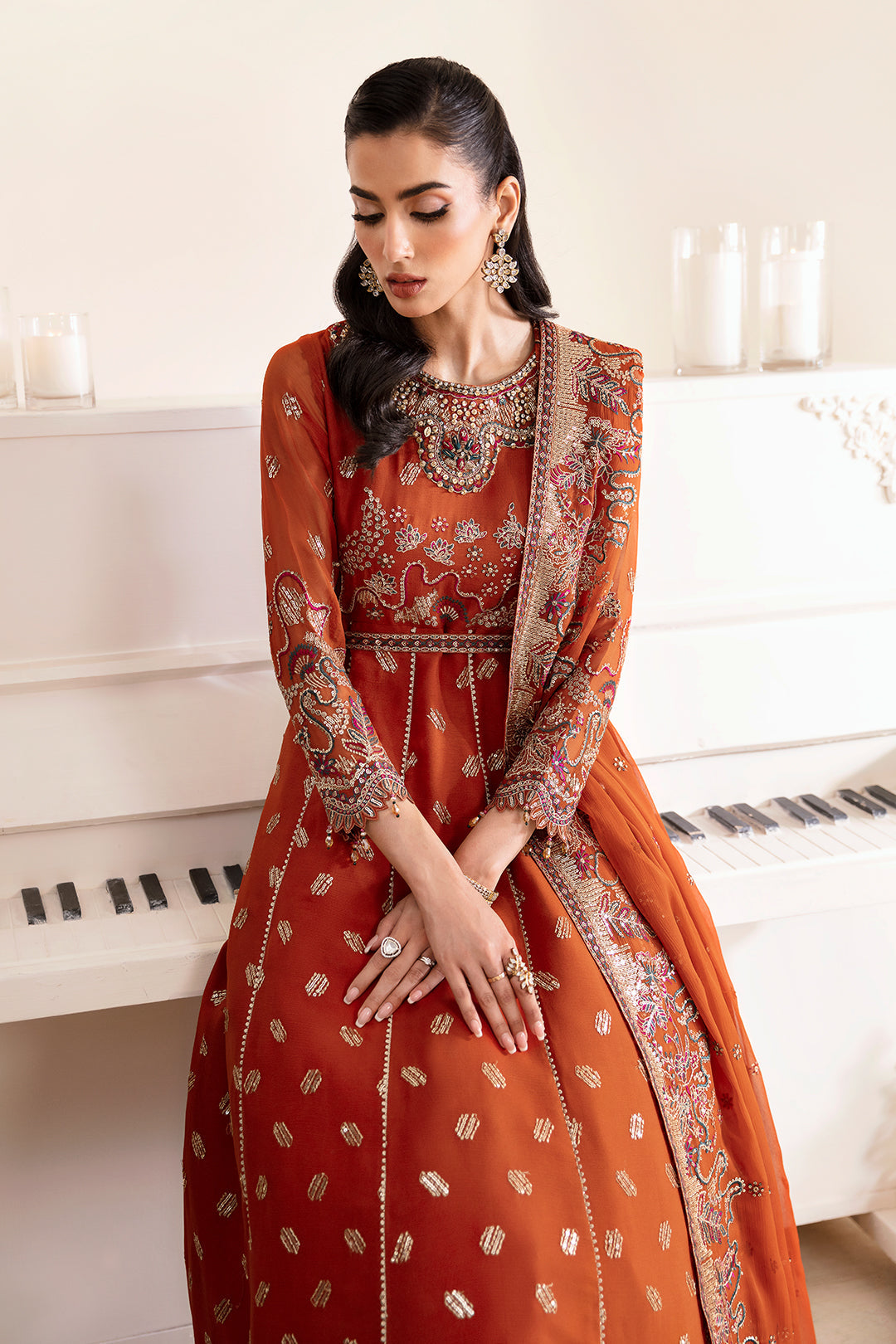 Alizeh | Reena Wedding Edits | AF-HM-4014-RUSTIC by Alizeh - Designer Dress - Type: Ladies Clothes - Available at Libayah - 100% Original