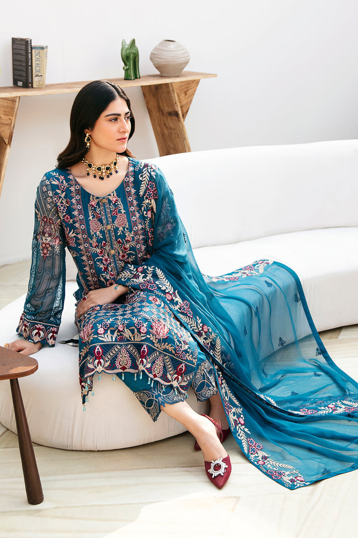 Ramsha | Chevron Chiffon Collection | A-811 by Ramsha - Designer Dress - Type: Ladies Clothes - Available at Libayah - 100% Original