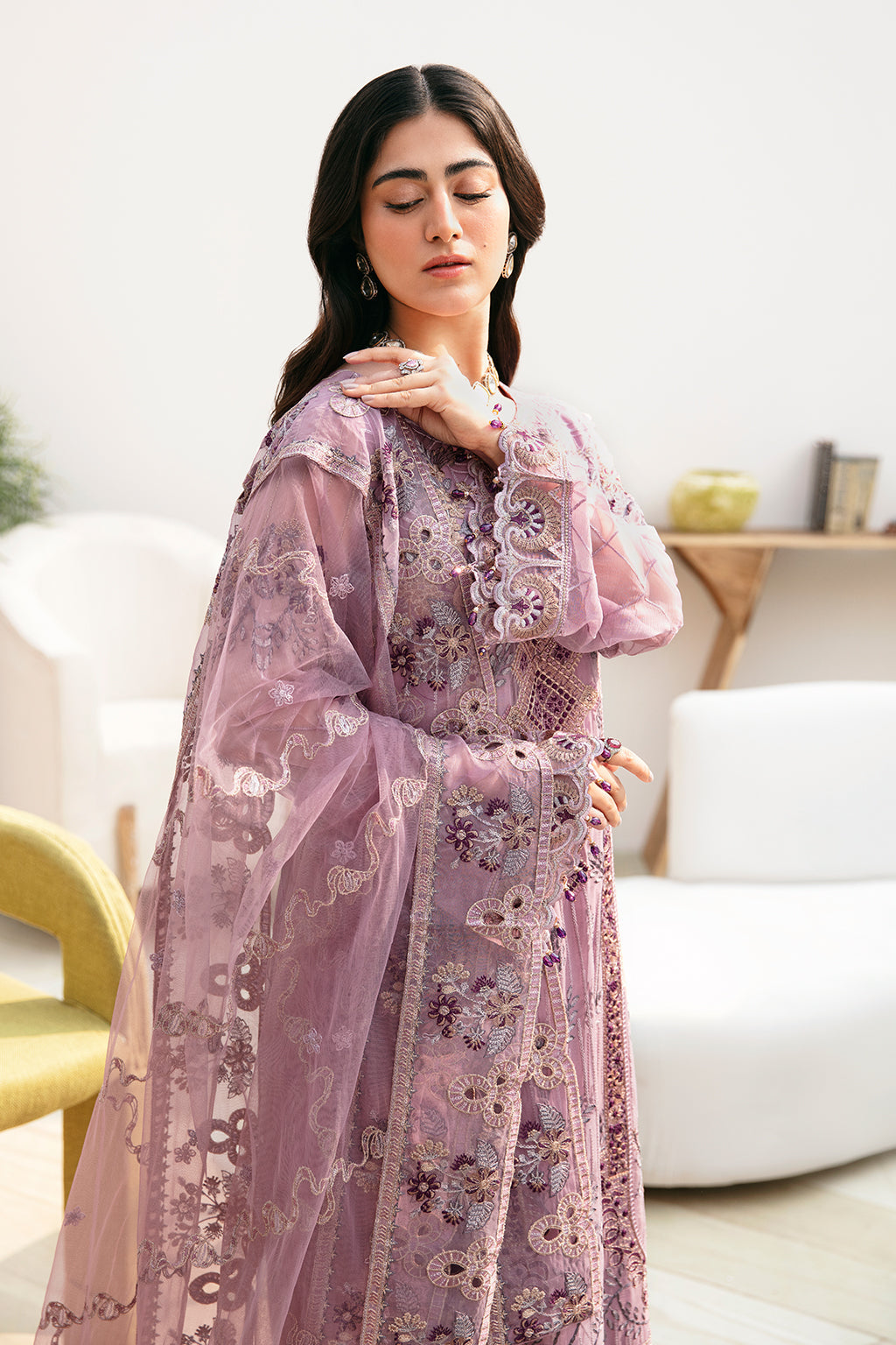 Ramsha | Chevron Chiffon Collection | A-801 by Ramsha - Designer Dress - Type: Ladies Clothes - Available at Libayah - 100% Original