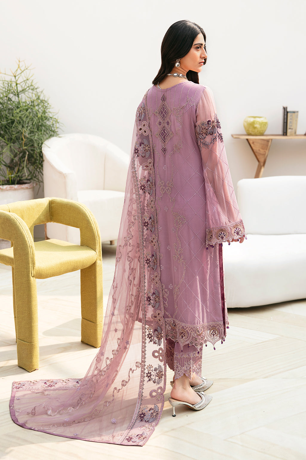 Ramsha | Chevron Chiffon Collection | A-801 by Ramsha - Designer Dress - Type: Ladies Clothes - Available at Libayah - 100% Original