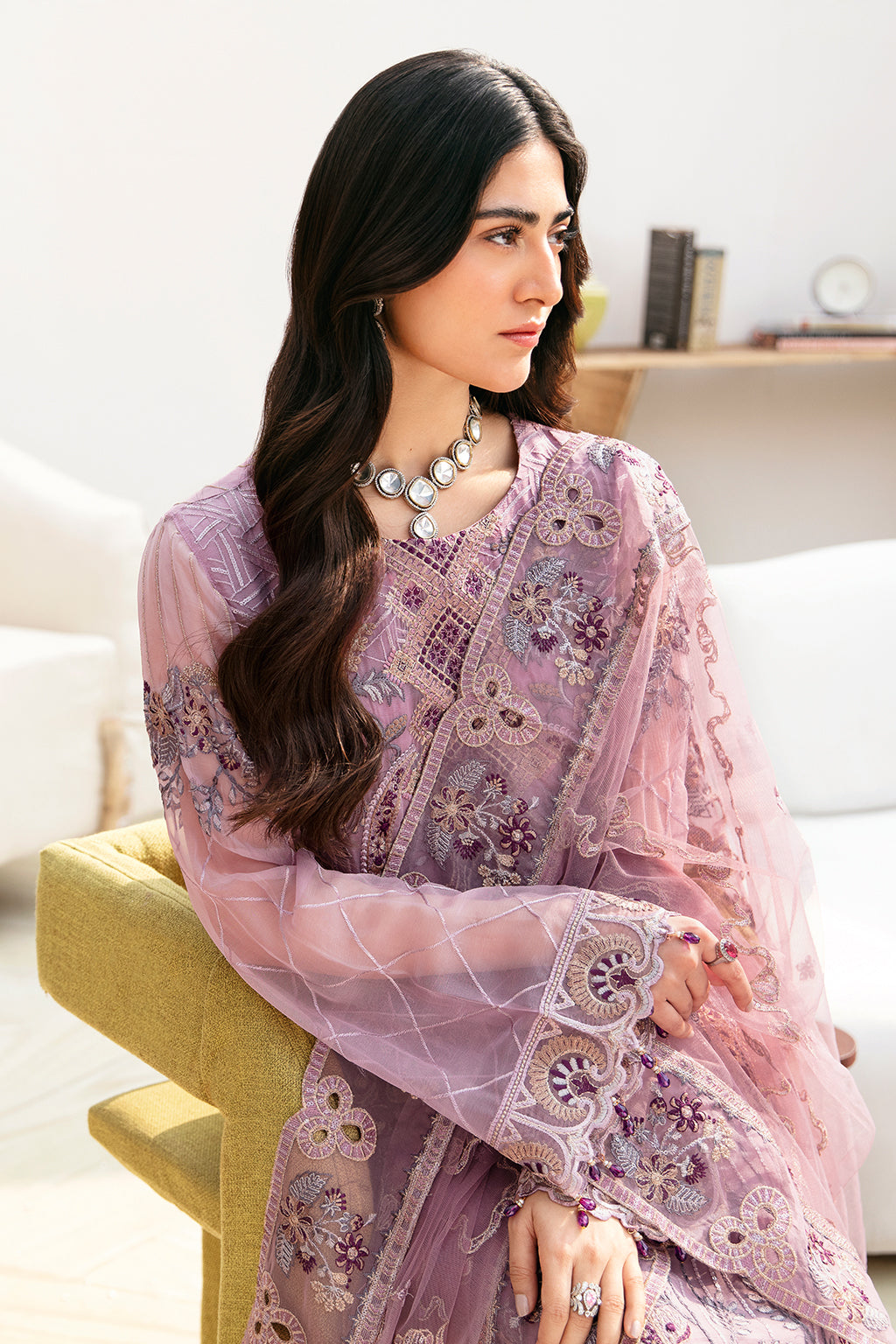 Ramsha | Chevron Chiffon Collection | A-801 by Ramsha - Designer Dress - Type: Ladies Clothes - Available at Libayah - 100% Original