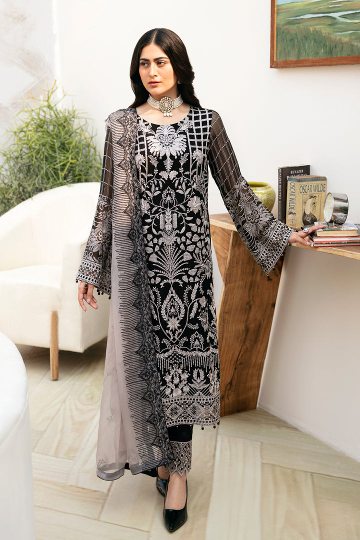 Ramsha | Chevron Chiffon Collection | A-807 by Ramsha - Designer Dress - Type: Ladies Clothes - Available at Libayah - 100% Original