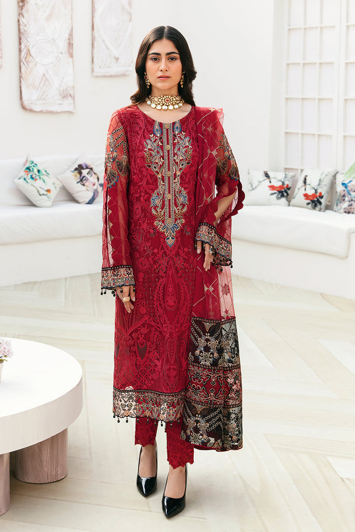 Ramsha | Chevron Chiffon Collection | A-803 by Ramsha - Designer Dress - Type: Ladies Clothes - Available at Libayah - 100% Original