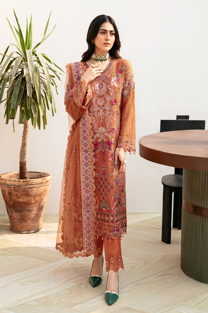 Ramsha | Chevron Chiffon Collection | A-810 by Ramsha - Designer Dress - Type: Ladies Clothes - Available at Libayah - 100% Original