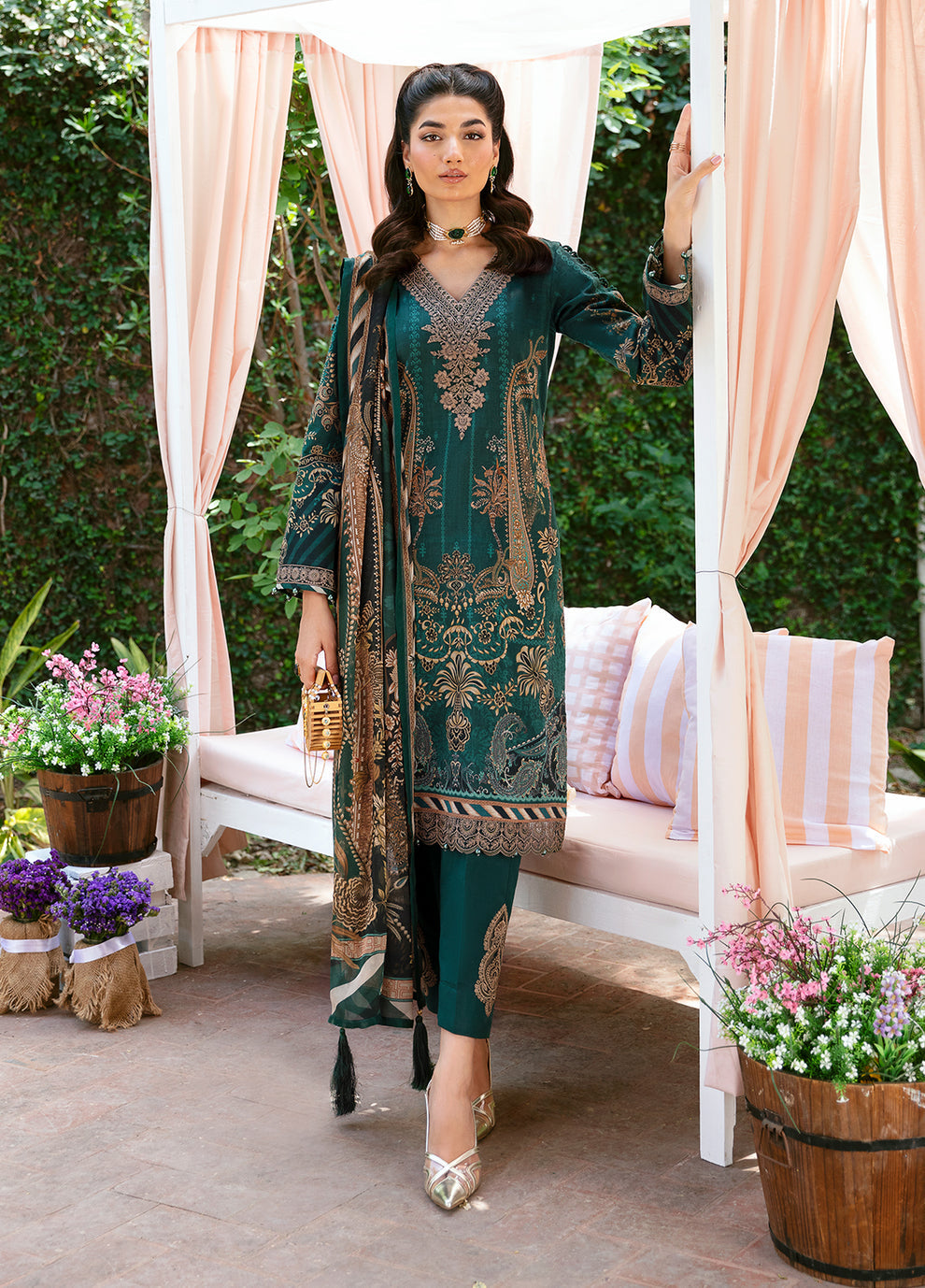 Gulaal | Summer Glow Lawn 24 | EMMELINE (GL-L-24V3-08) by Gulaal - Designer Dress - Type: Ladies Clothes - Available at Libayah - 100% Original