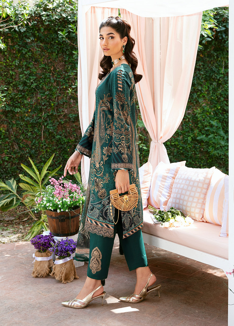 Gulaal | Summer Glow Lawn 24 | EMMELINE (GL-L-24V3-08) by Gulaal - Designer Dress - Type: Ladies Clothes - Available at Libayah - 100% Original