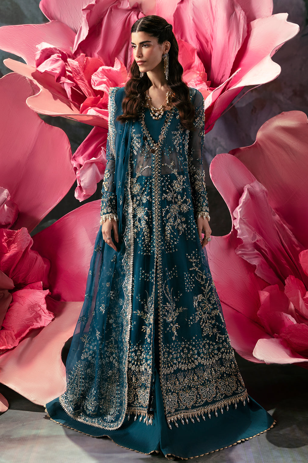 Afrozeh | Wild Flower Bloom Luxury Formals | Liza by Afrozeh - Designer Dress - Type: Formal - Available at Libayah - 100% Original