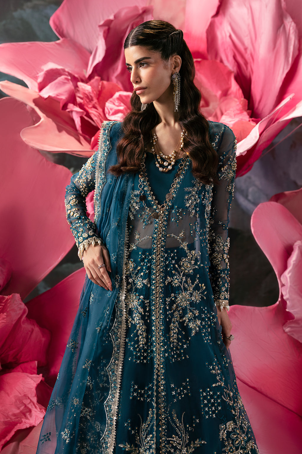 Afrozeh | Wild Flower Bloom Luxury Formals | Liza by Afrozeh - Designer Dress - Type: Formal - Available at Libayah - 100% Original