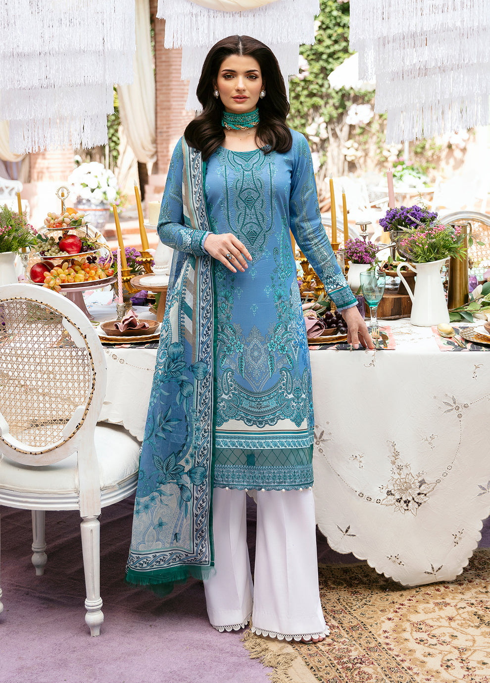 Gulaal | Summer Glow Lawn 24 | ELAINE (GL-L-24V3-07) by Gulaal - Designer Dress - Type: Ladies Clothes - Available at Libayah - 100% Original